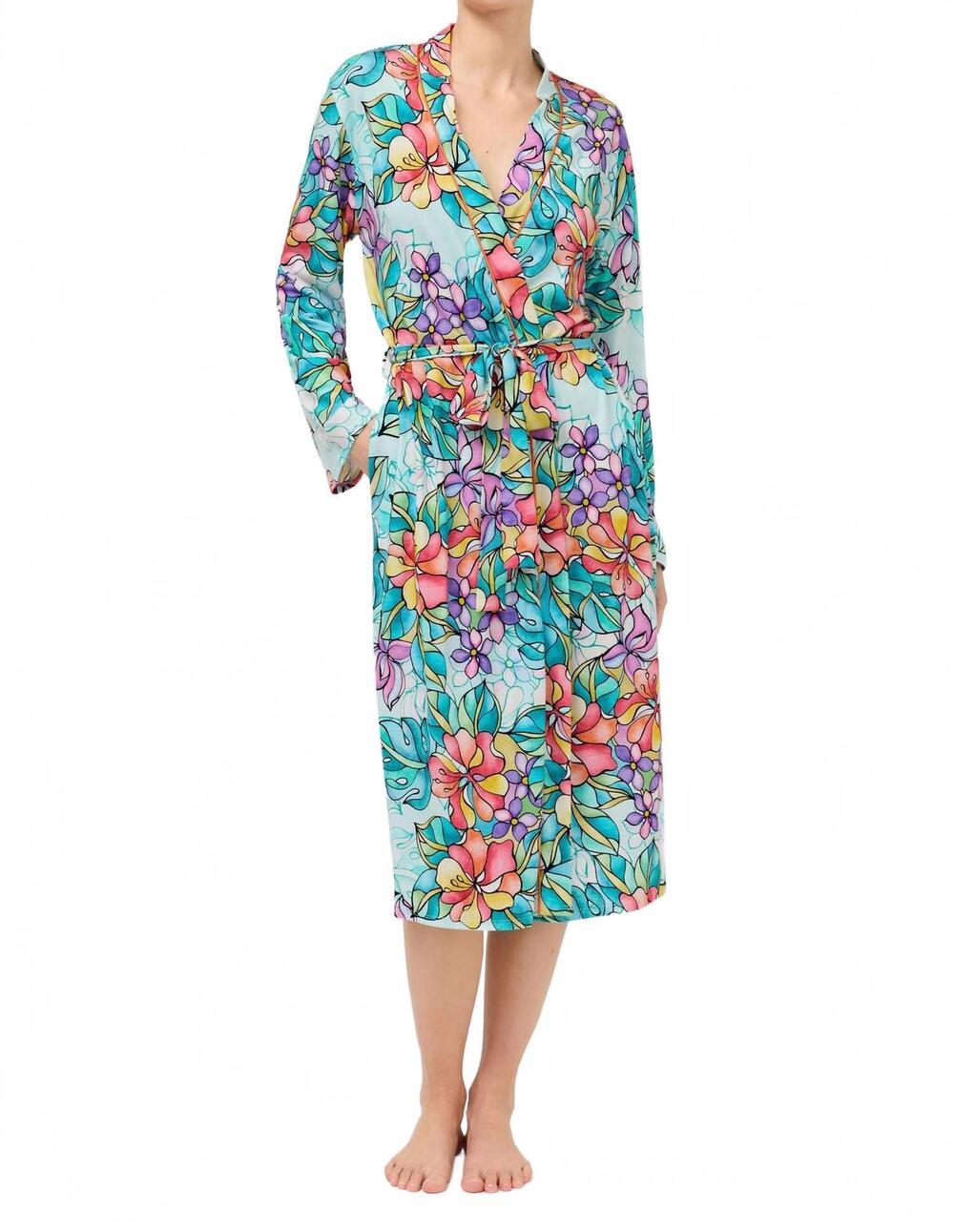 NEW JOHNNY WAS jonesy long sleep robe in roie